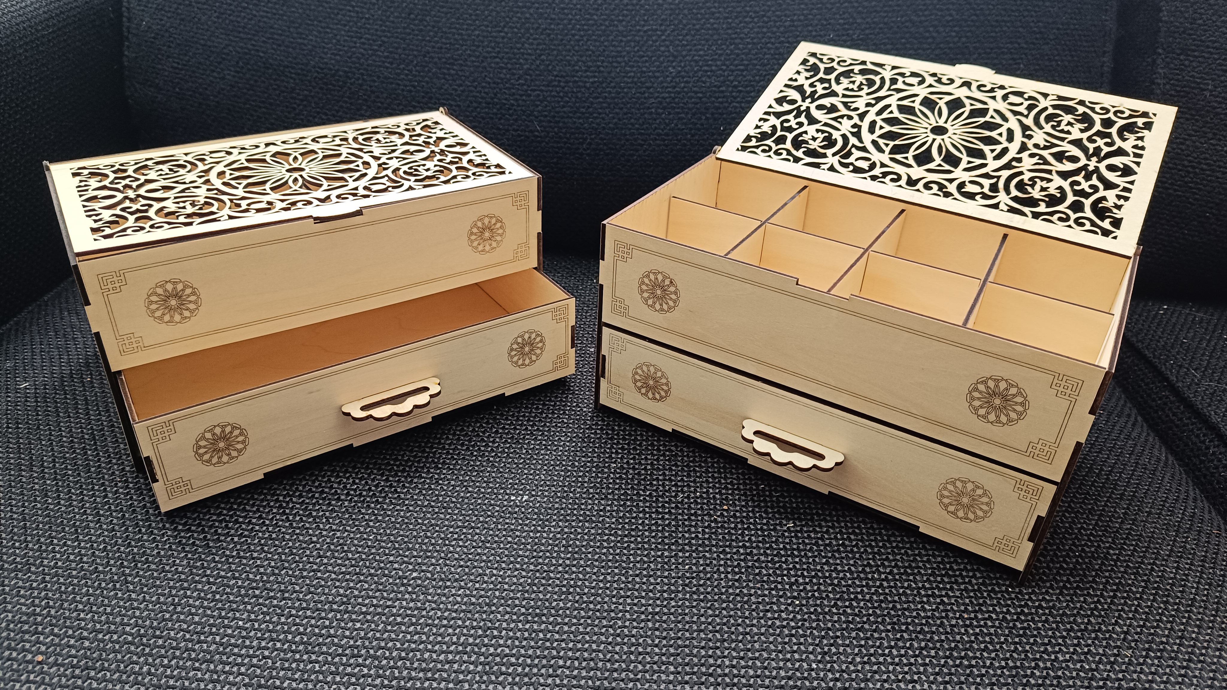 Teebox mit Lasergravur